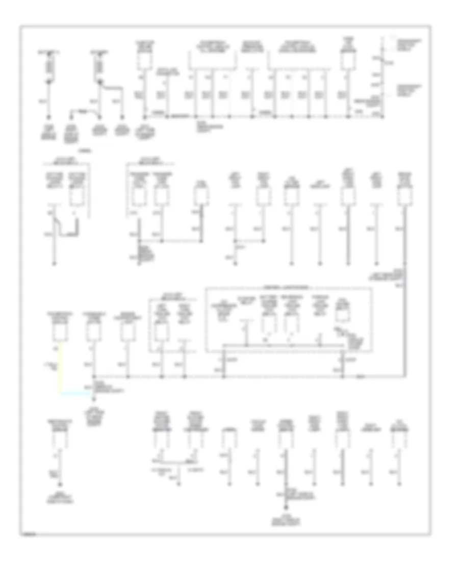 Ground Distribution Wiring Diagram 1 of 4 for Ford Excursion 2002