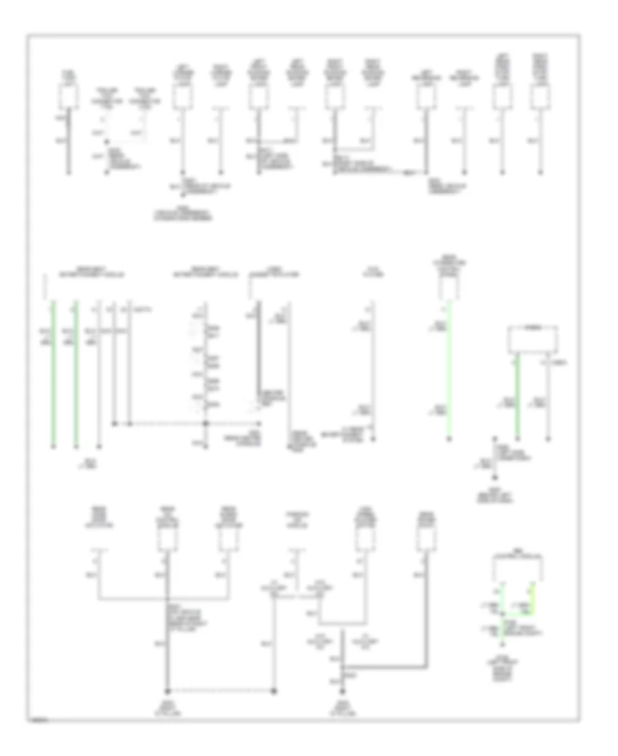 Ground Distribution Wiring Diagram (3 of 4) for Ford Excursion 2002