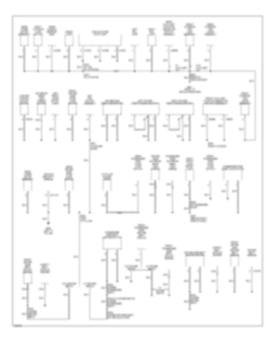 Ground Distribution Wiring Diagram (4 of 4) for Ford Excursion 2002