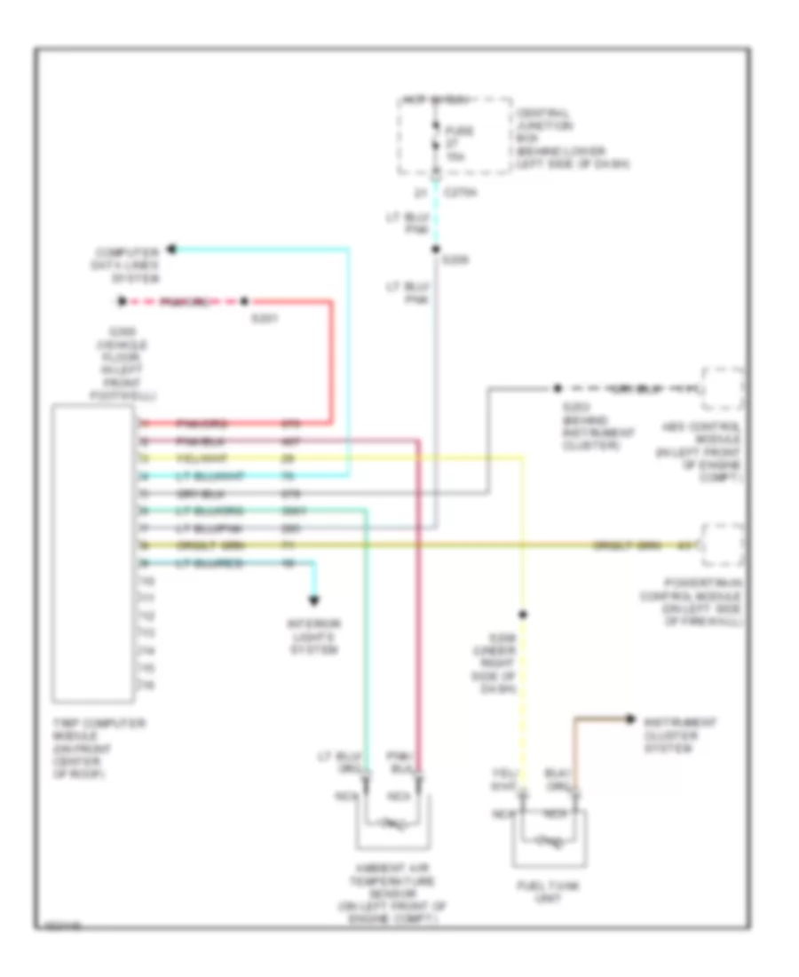 Trip Computer Wiring Diagram for Ford Excursion 2002