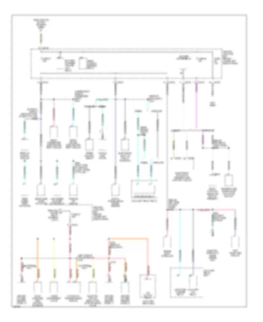 Power Distribution Wiring Diagram 4 of 4 for Ford Excursion 2002