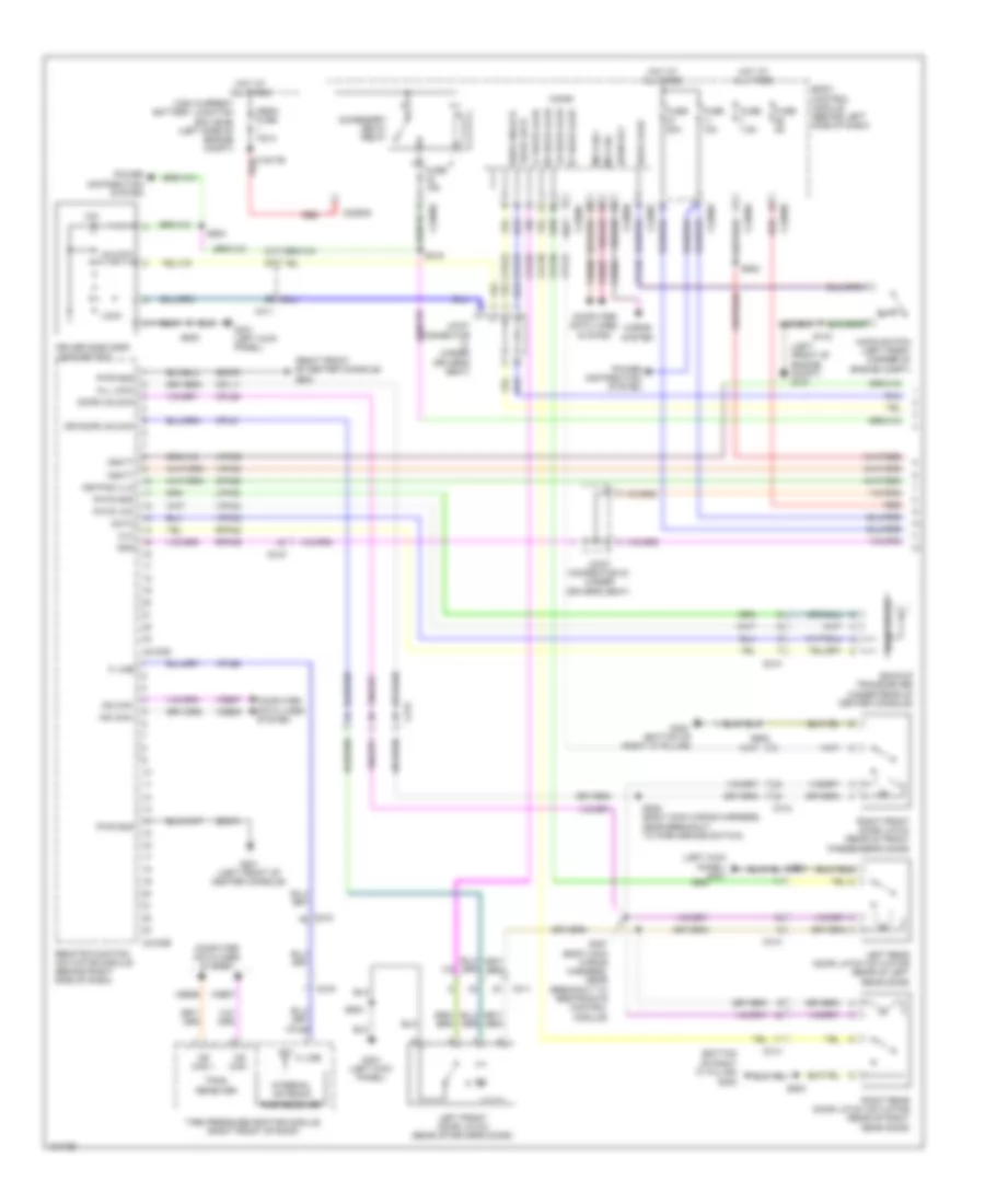 Forced Entry Wiring Diagram with Intelligent Access 1 of 2 for Ford Flex Limited 2014
