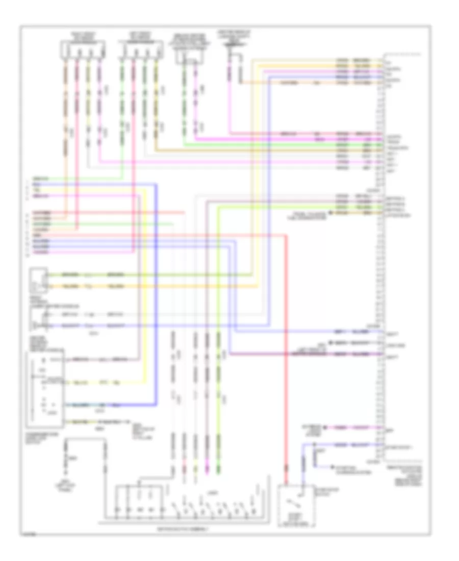 Forced Entry Wiring Diagram, with Intelligent Access (2 of 2) for Ford Flex Limited 2014