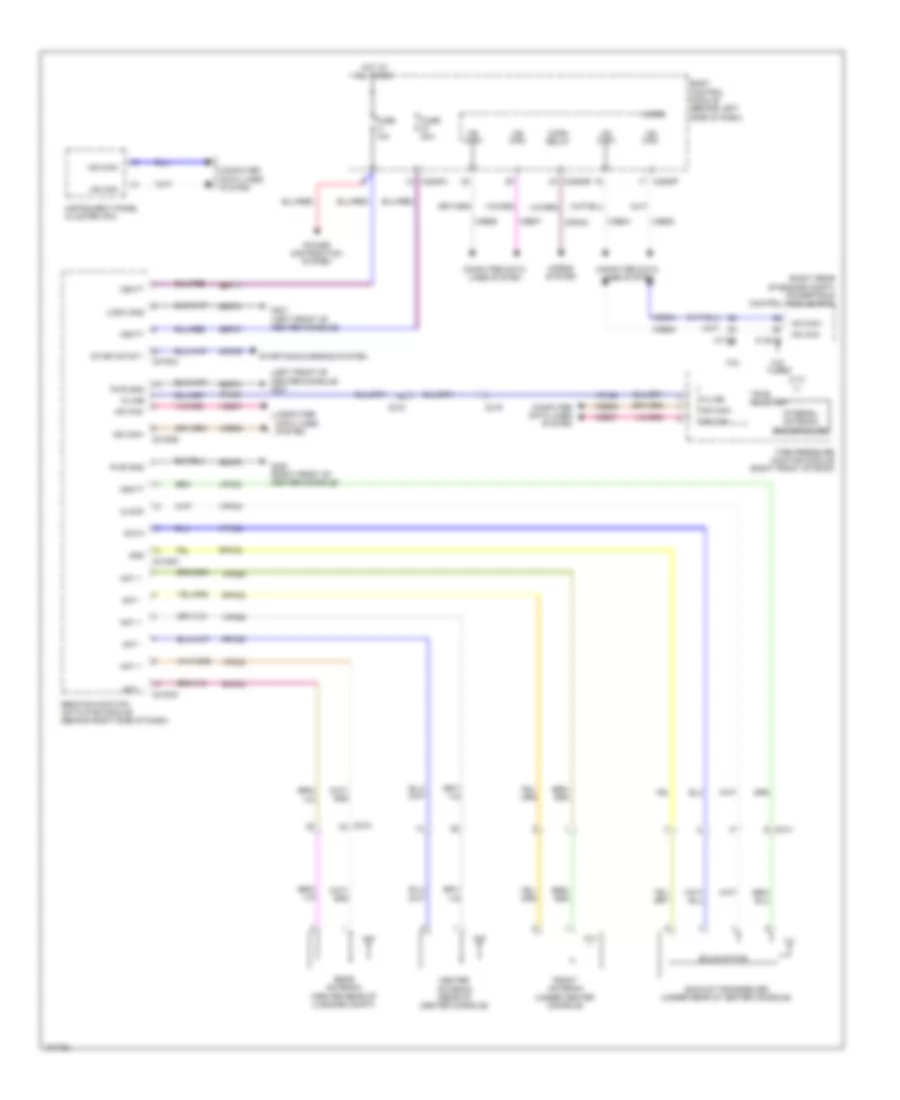 Passive Anti-theft Wiring Diagram, with Intelligent Access for Ford Flex Limited 2014