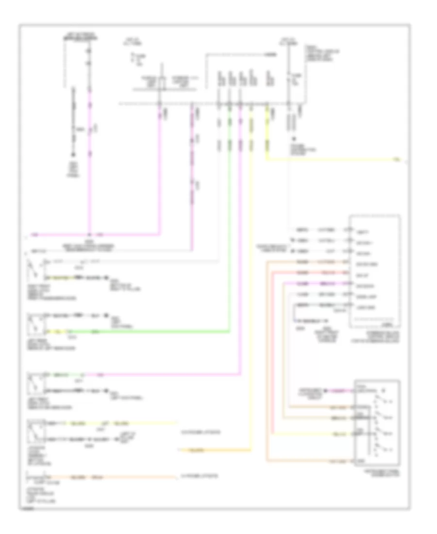 Courtesy Lamps Wiring Diagram 2 of 3 for Ford Flex Limited 2014