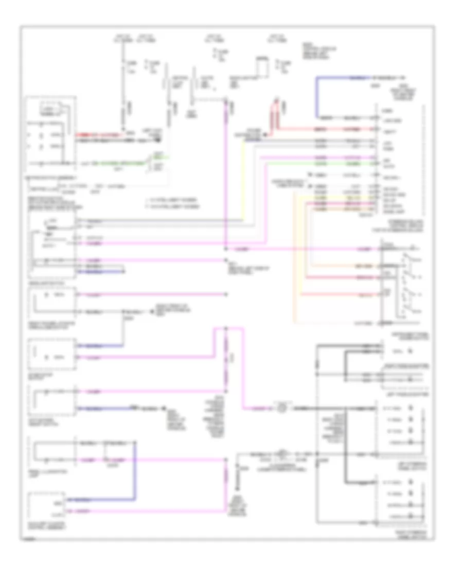 Instrument Illumination Wiring Diagram for Ford Flex Limited 2014