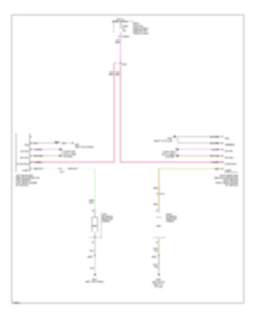 Blind Spot Information System Wiring Diagram for Ford Flex Limited 2014