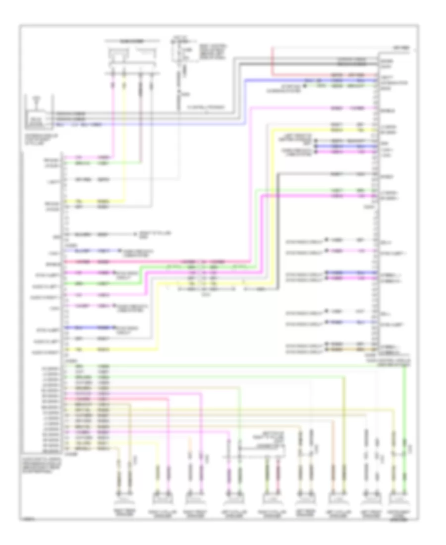 Navigation Wiring Diagram with Sony 1 of 2 for Ford Flex Limited 2014