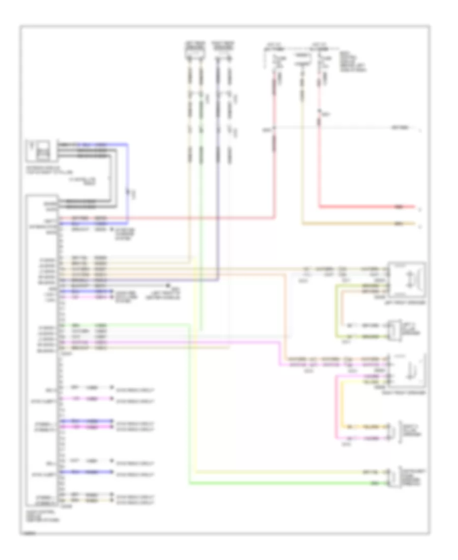 Navigation Wiring Diagram, without Sony (1 of 2) for Ford Flex Limited 2014