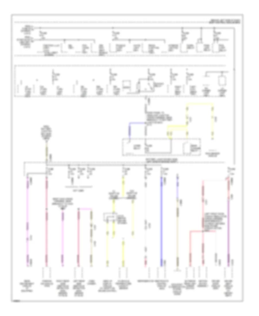 Power Distribution Wiring Diagram 5 of 5 for Ford Flex Limited 2014