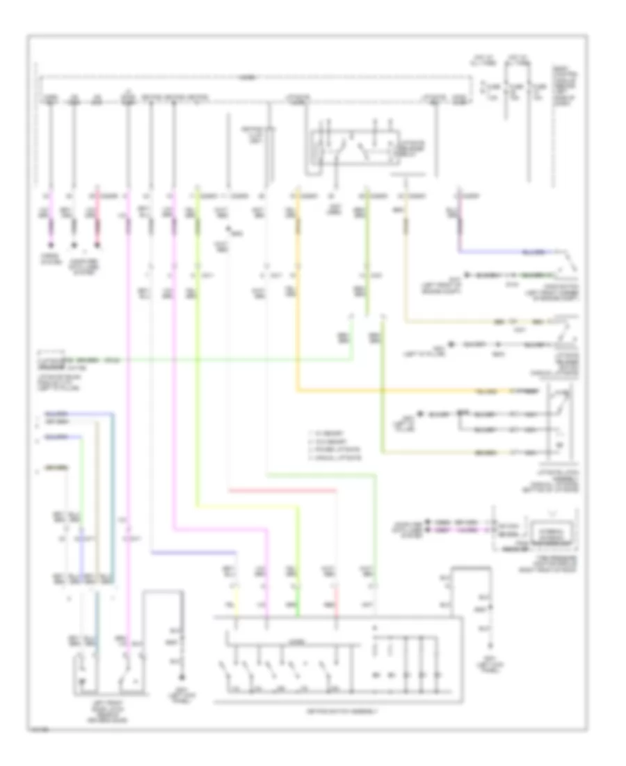 Power Door Locks Wiring Diagram without Intelligent Access 2 of 2 for Ford Flex Limited 2014