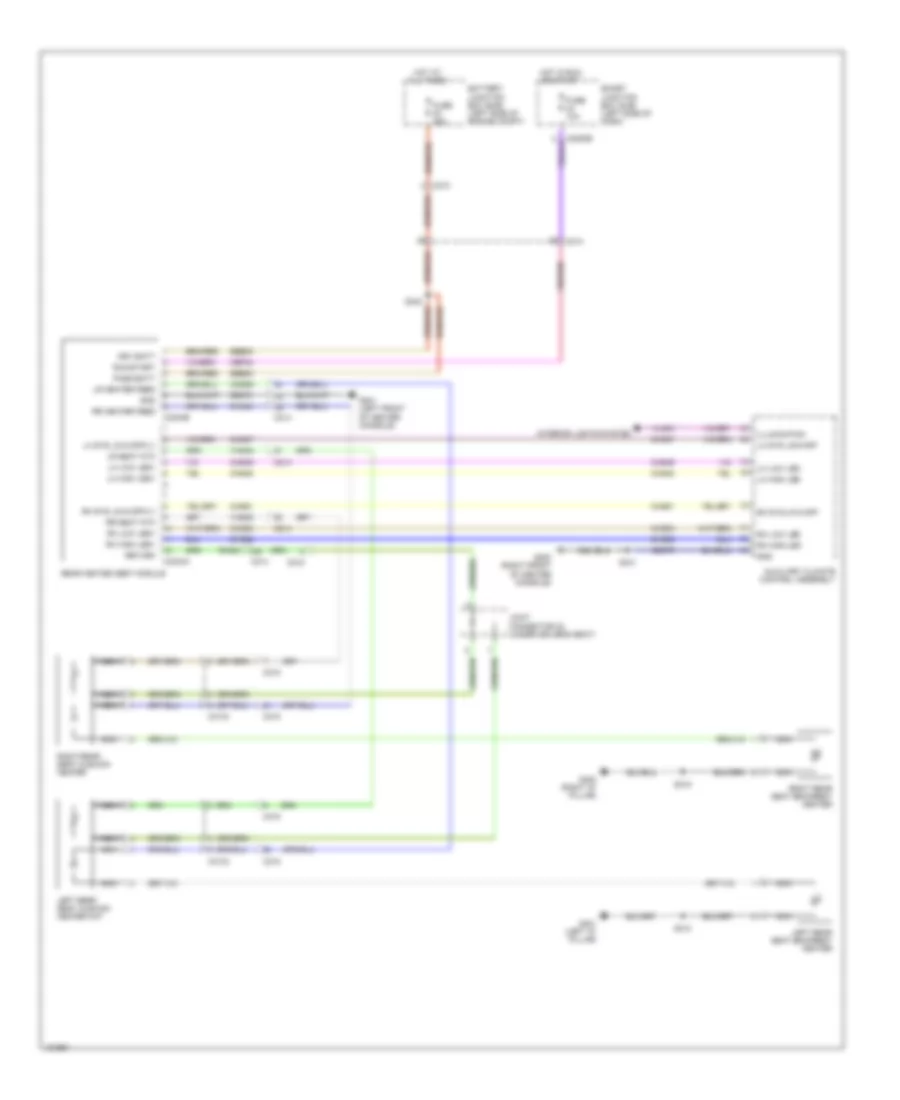 Rear Heated Seats Wiring Diagram for Ford Flex Limited 2014