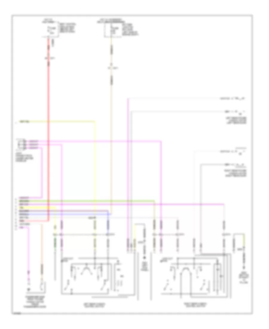 Power Windows Wiring Diagram 2 of 2 for Ford Flex Limited 2014