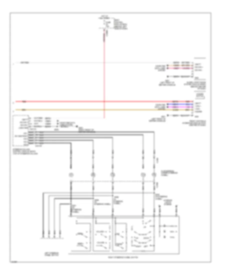 Radio Wiring Diagram, without Sony (2 of 2) for Ford Flex Limited 2014