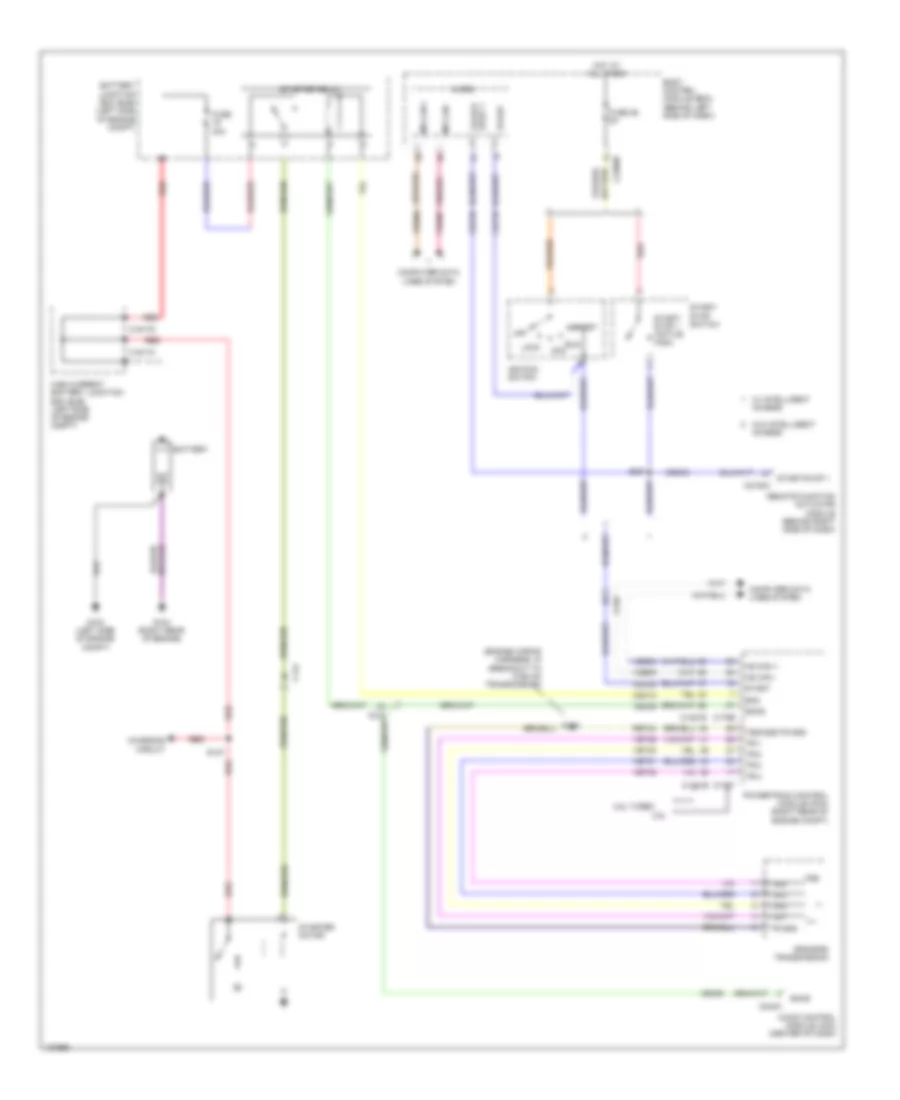 Charging Wiring Diagram for Ford Flex Limited 2014