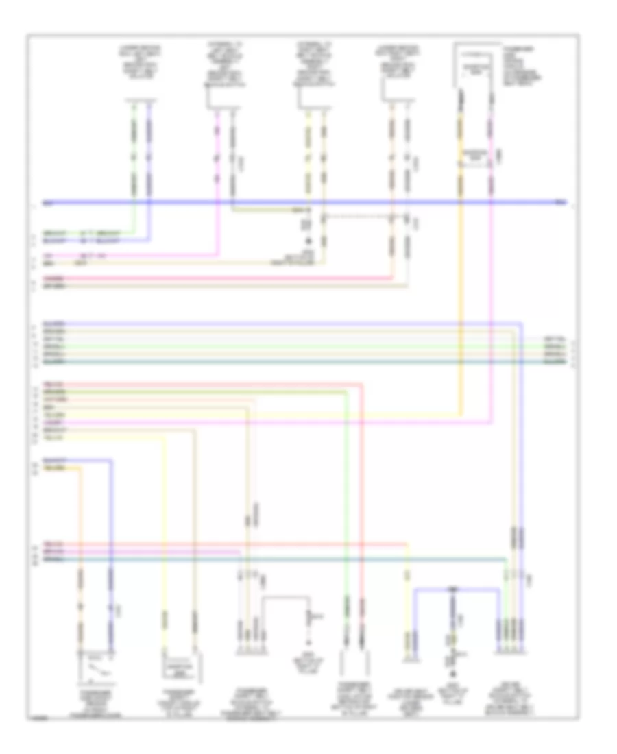 Supplemental Restraints Wiring Diagram (2 of 3) for Ford Flex Limited 2014