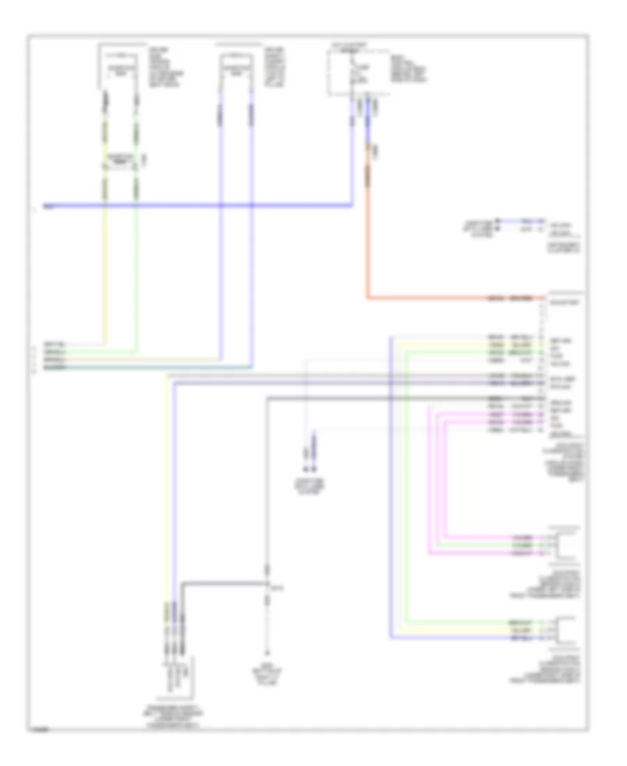 Supplemental Restraints Wiring Diagram (3 of 3) for Ford Flex Limited 2014