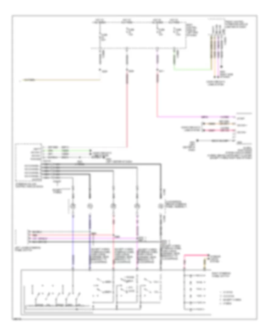 SONY Radio Wiring Diagram 3 of 3 for Ford Fusion Energi Titanium 2013