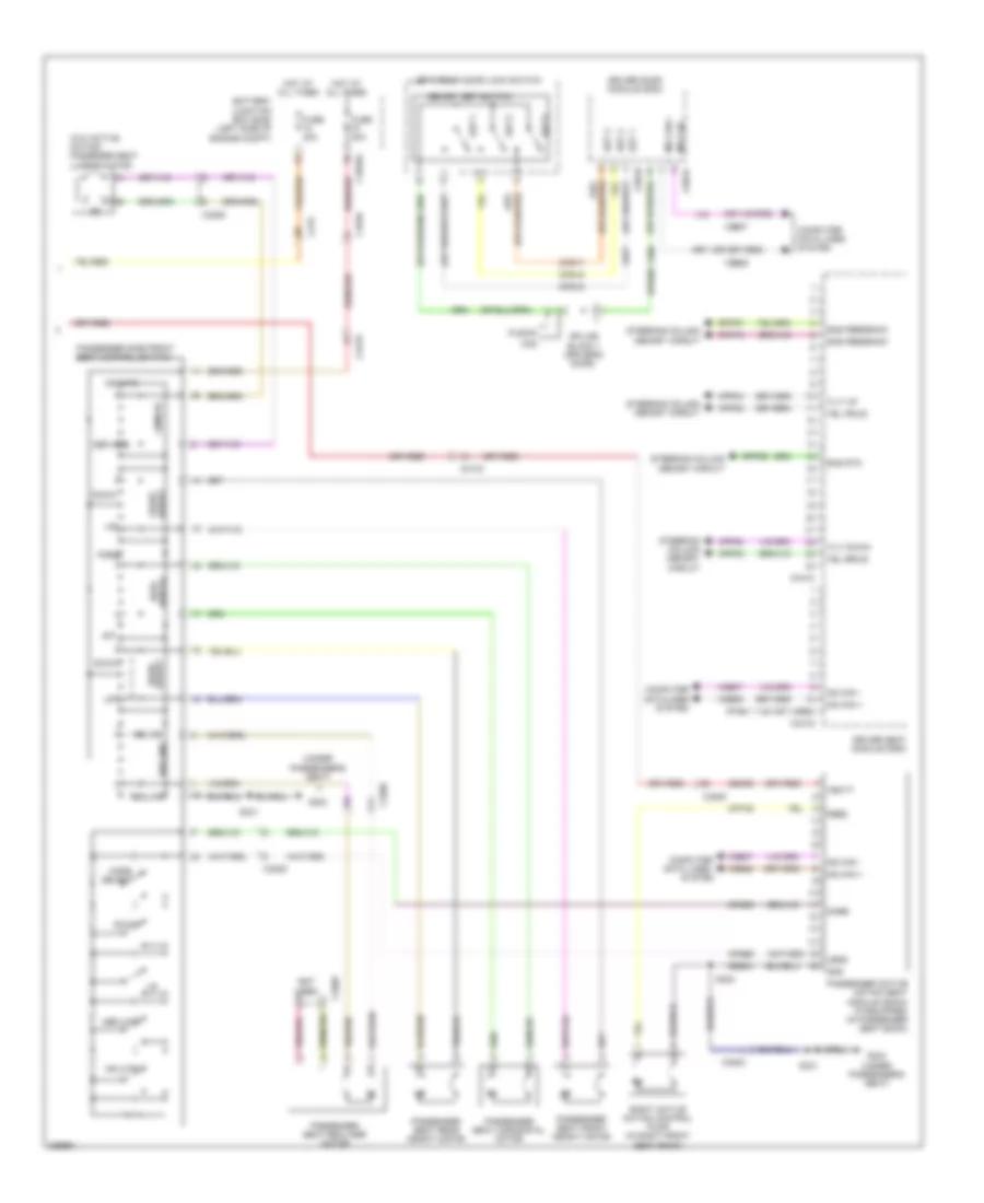 Memory Seat Wiring Diagram, Except Hybrid (2 of 2) for Ford Fusion Energi Titanium 2013