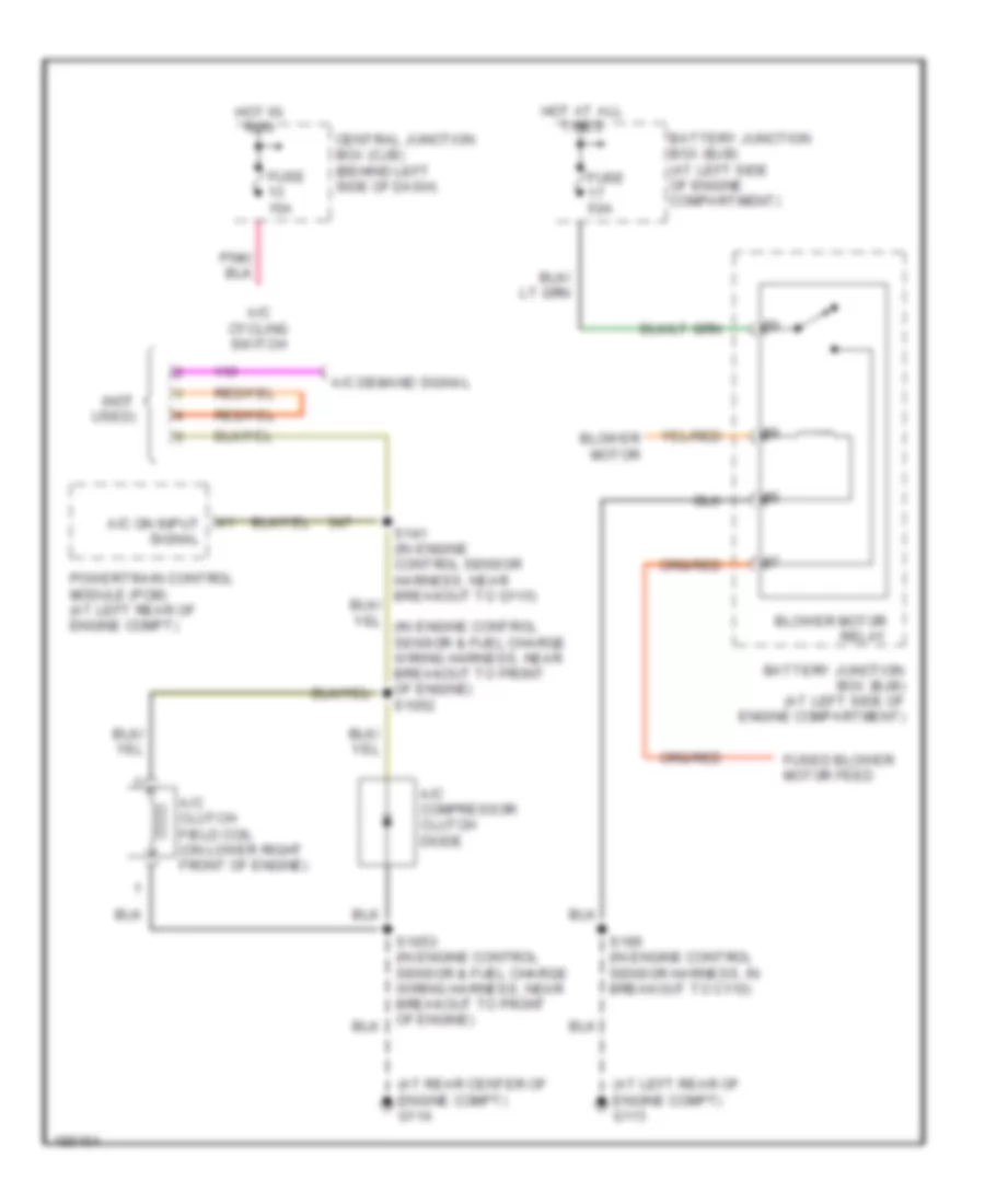 Manual AC Wiring Diagram, with Stripped Chassis for Ford RV Cutaway E350 Super Duty 2004