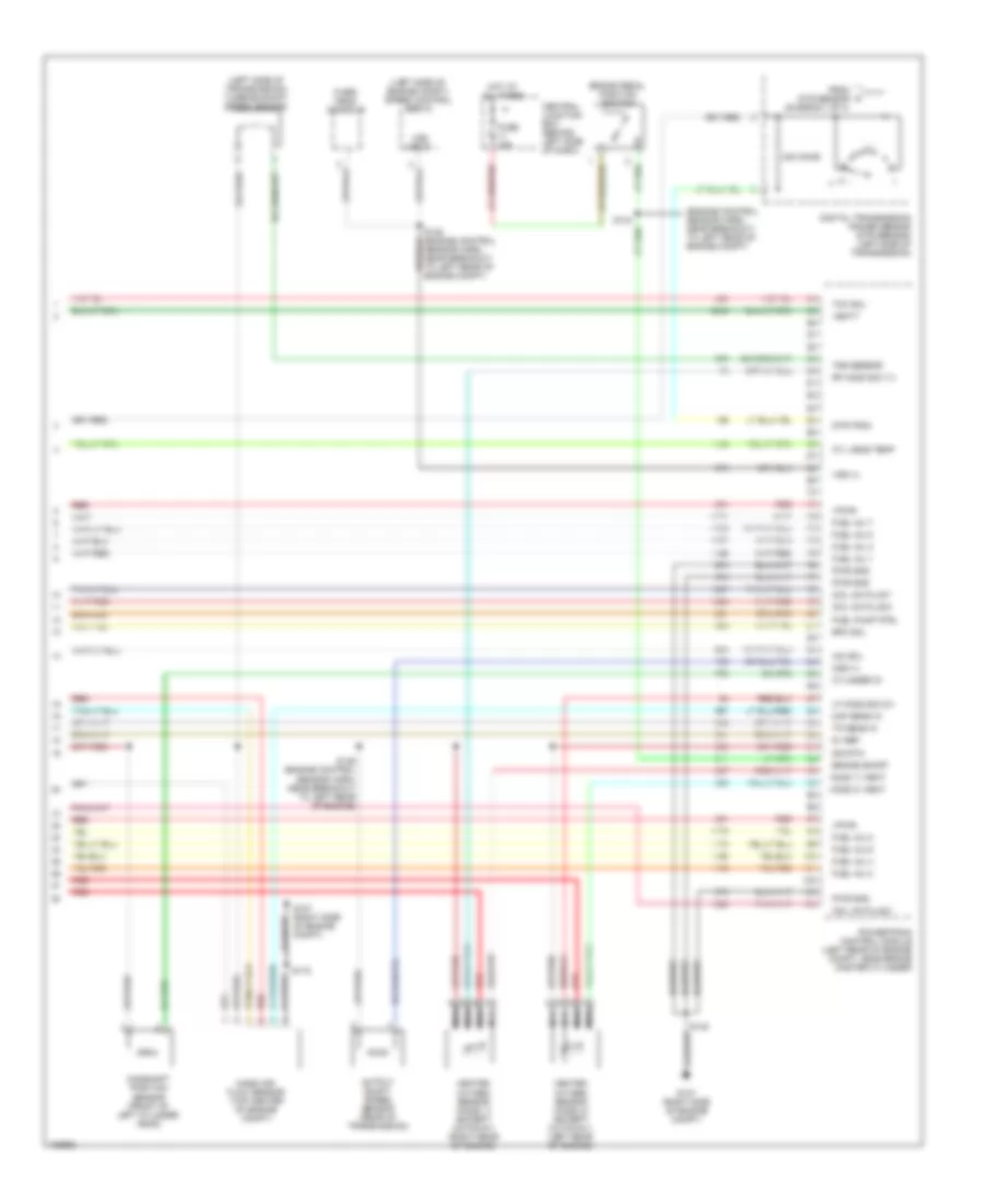 5.4L CNG, Engine Performance Wiring Diagram (5 of 5) for Ford RV Cutaway E350 Super Duty 2004