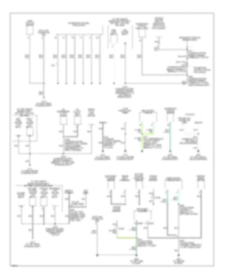 Ground Distribution Wiring Diagram with Stripped Chassis for Ford RV Cutaway E350 Super Duty 2004