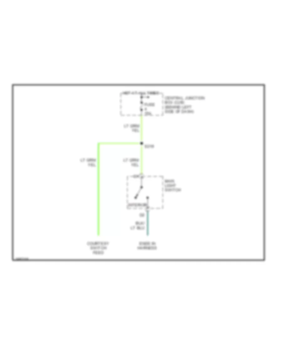 Courtesy Lamps Wiring Diagram with Stripped Chassis for Ford RV Cutaway E350 Super Duty 2004