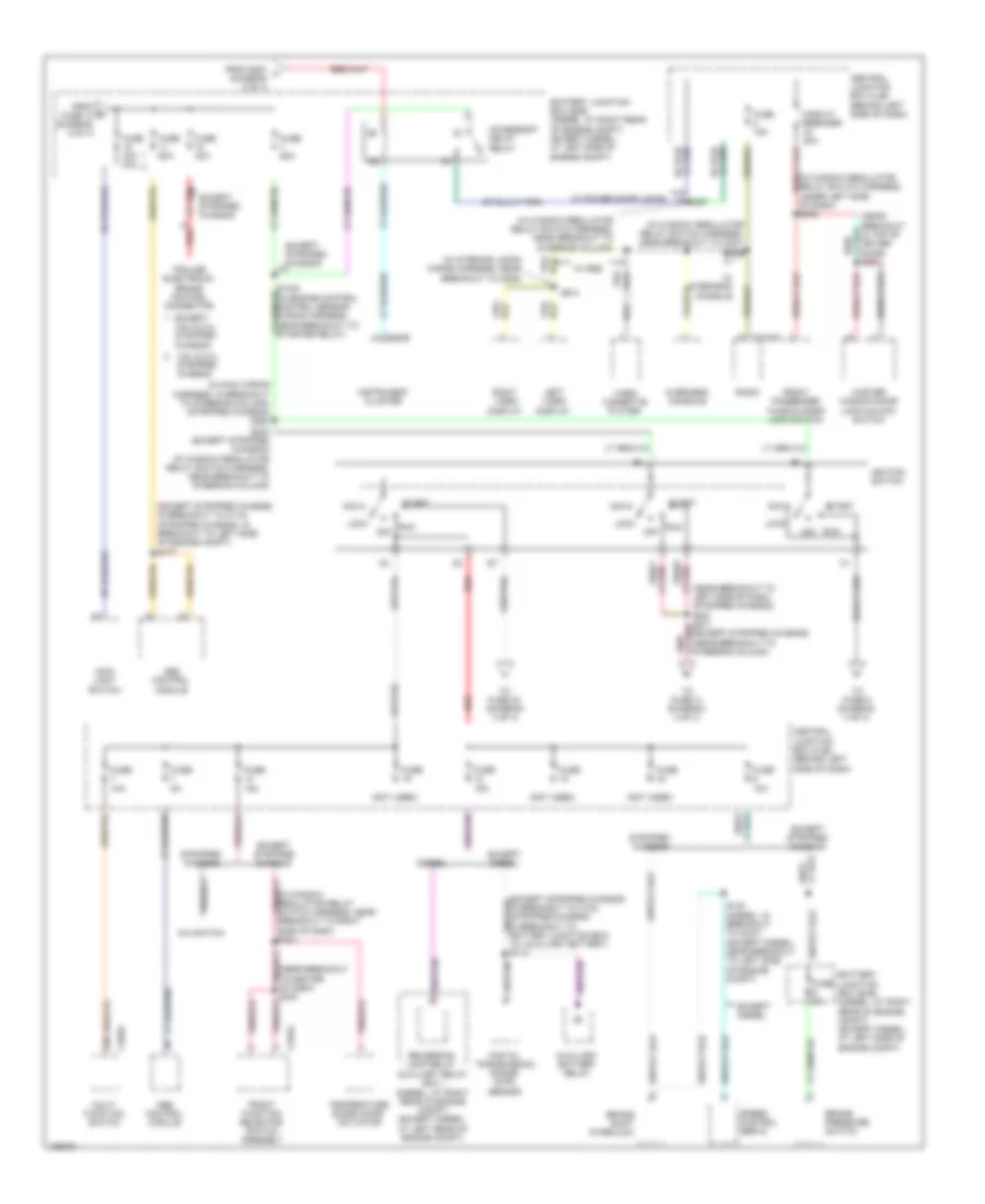 Power Distribution Wiring Diagram (3 of 4) for Ford RV Cutaway E350 Super Duty 2004