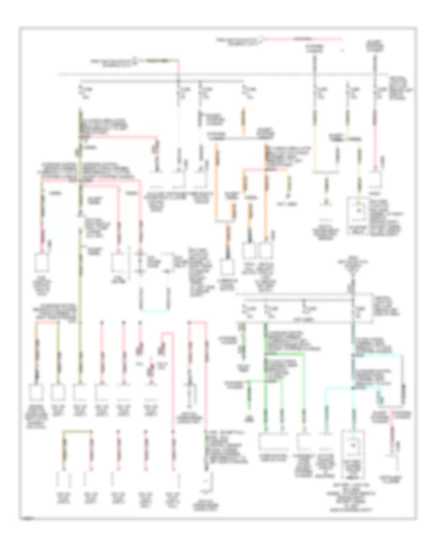 Power Distribution Wiring Diagram (4 of 4) for Ford RV Cutaway E350 Super Duty 2004