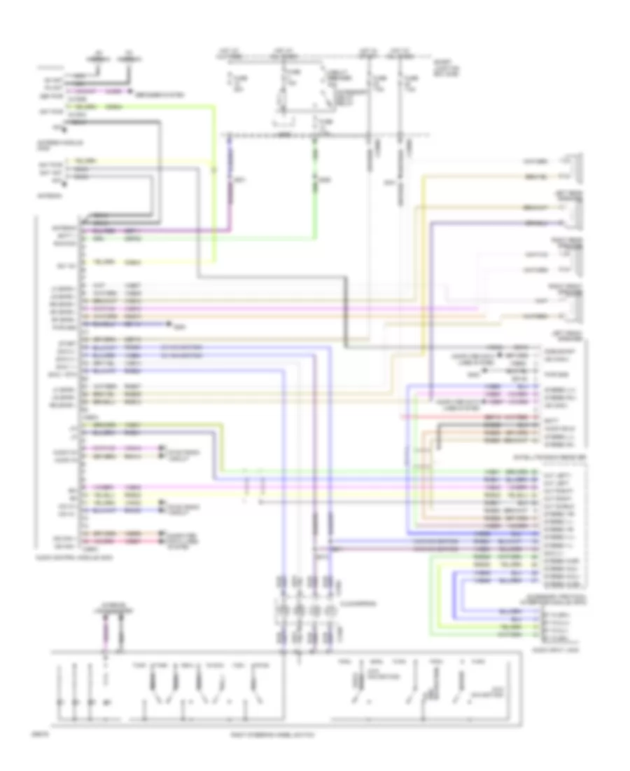Base Radio Wiring Diagram, with SYNC for Ford Fusion SEL 2009