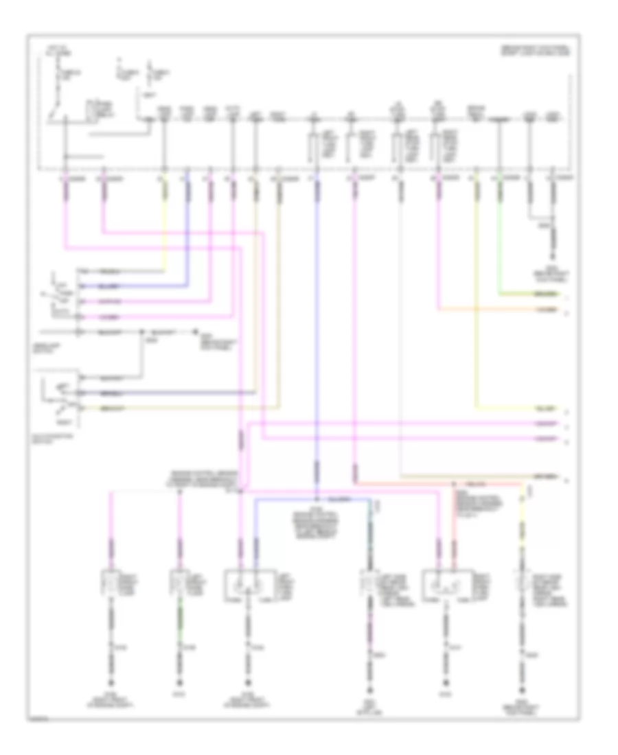 Exterior Lamps Wiring Diagram (1 of 2) for Ford Expedition 2011