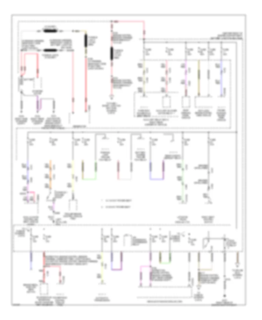 Power Distribution Wiring Diagram 1 of 5 for Ford Expedition 2011