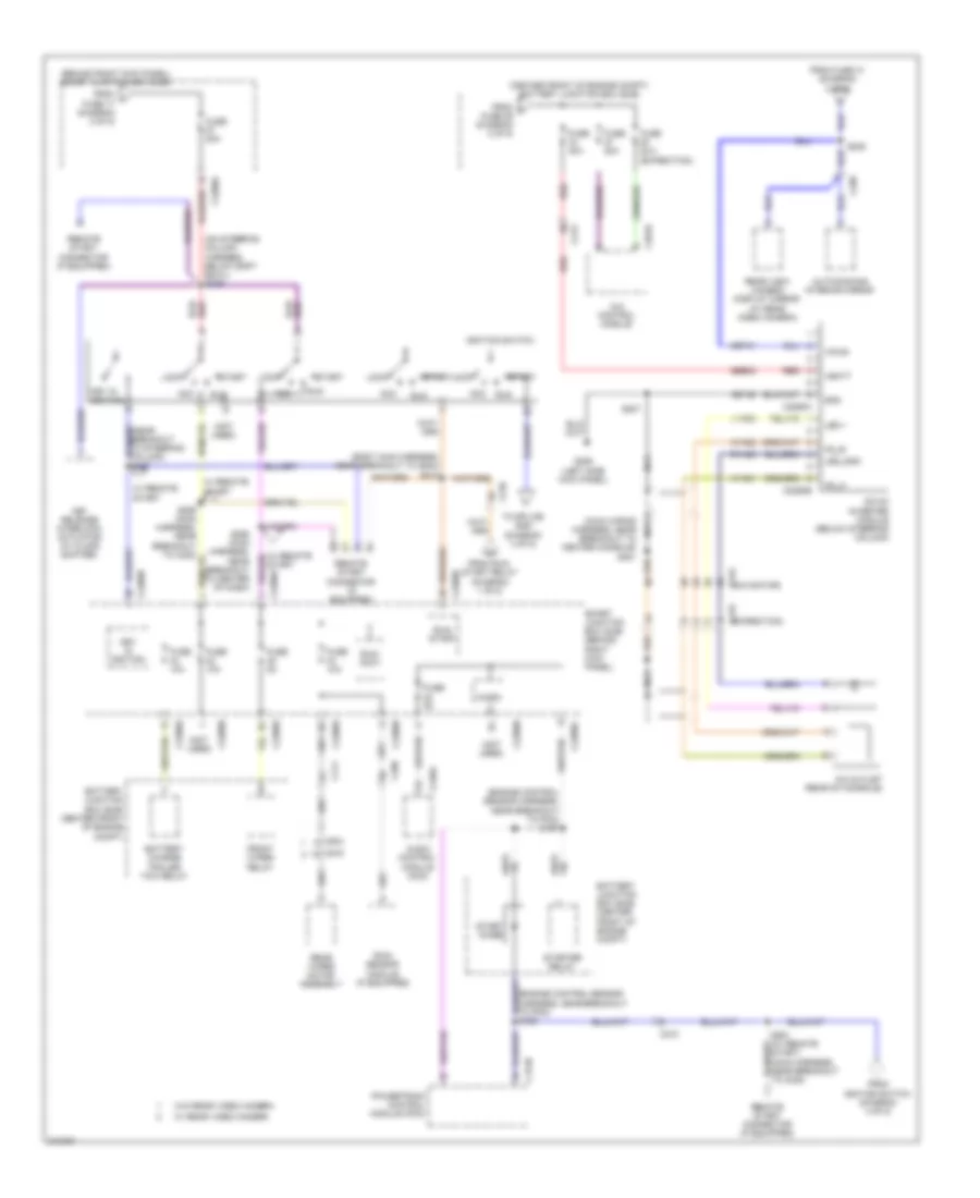 Power Distribution Wiring Diagram 4 of 5 for Ford Expedition 2011