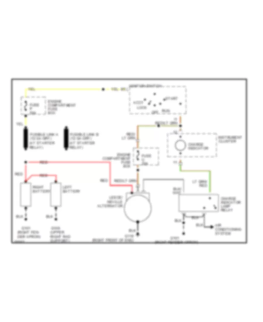 7 3L Charging Wiring Diagram for Ford F Super Duty 1992