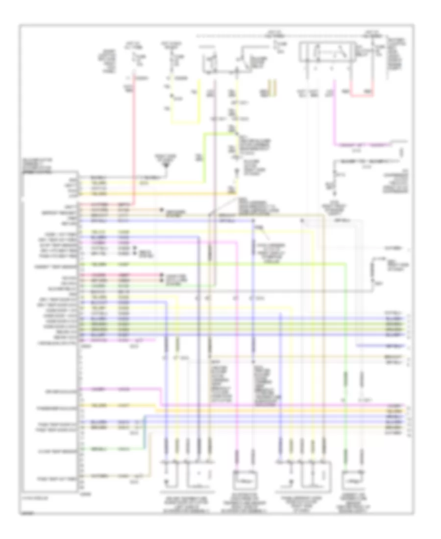 Automatic A C Wiring Diagram 1 of 2 for Ford Mustang Shelby GT500 2012