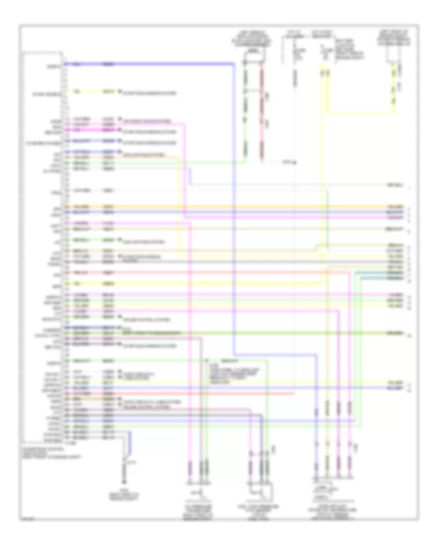 5.4L Supercharged, Engine Performance Wiring Diagram (1 of 6) for Ford Mustang Shelby GT500 2012