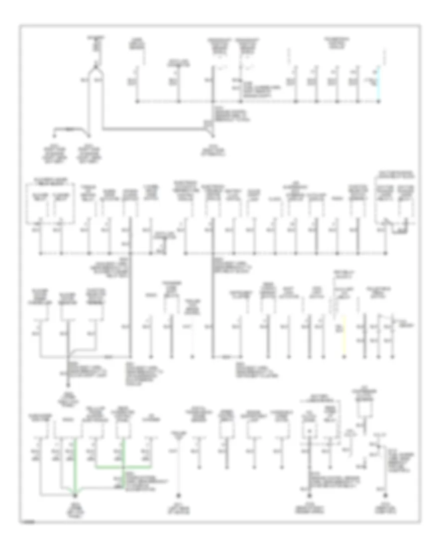 Ground Distribution Wiring Diagram 1 of 4 for Ford Expedition 2000