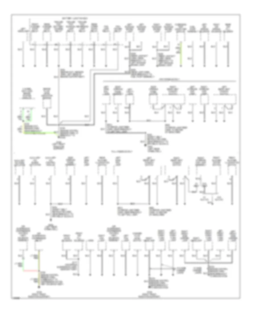 Ground Distribution Wiring Diagram (2 of 4) for Ford Expedition 2000
