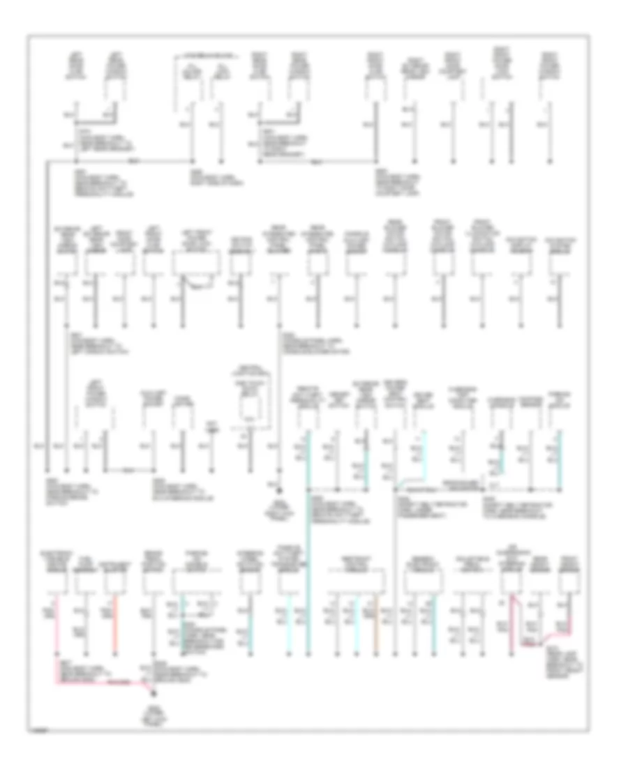 Ground Distribution Wiring Diagram (3 of 4) for Ford Expedition 2000