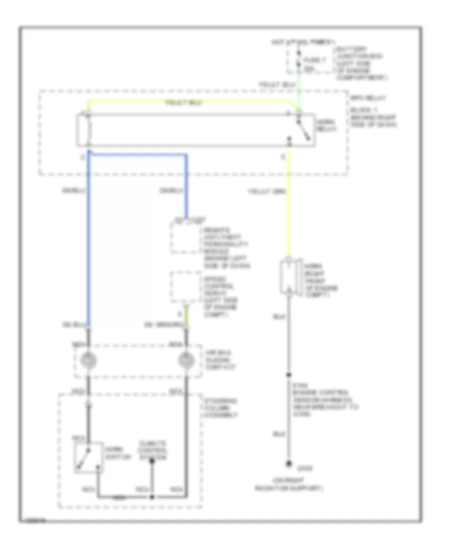 Horn Wiring Diagram for Ford Expedition 2000