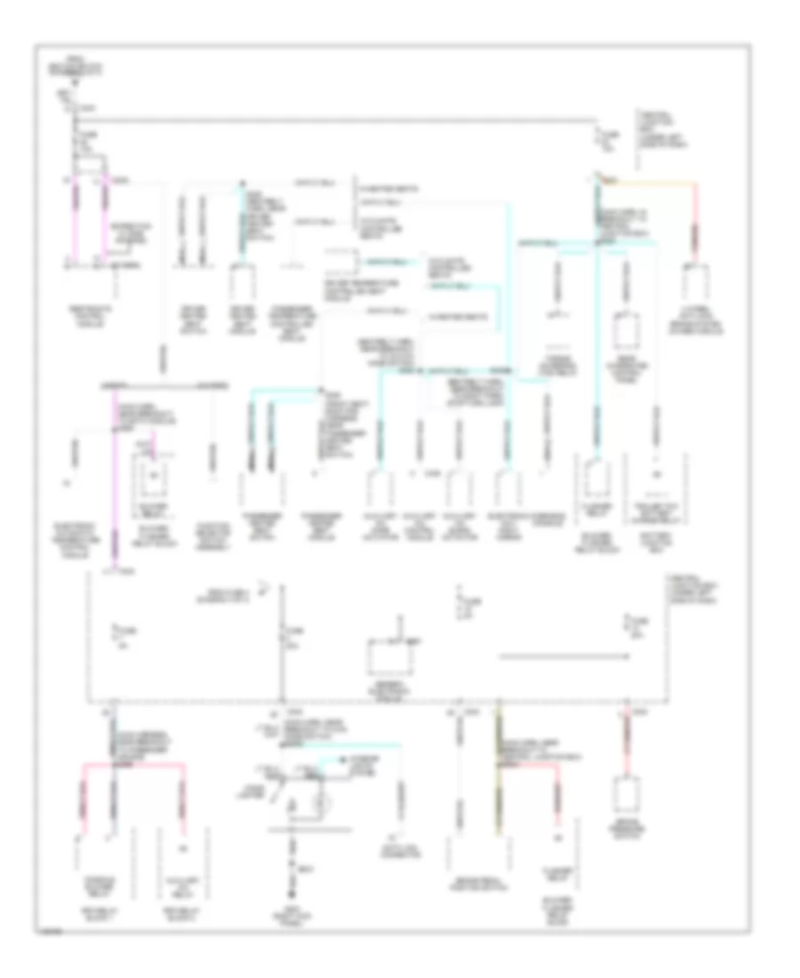 Power Distribution Wiring Diagram (4 of 4) for Ford Expedition 2000