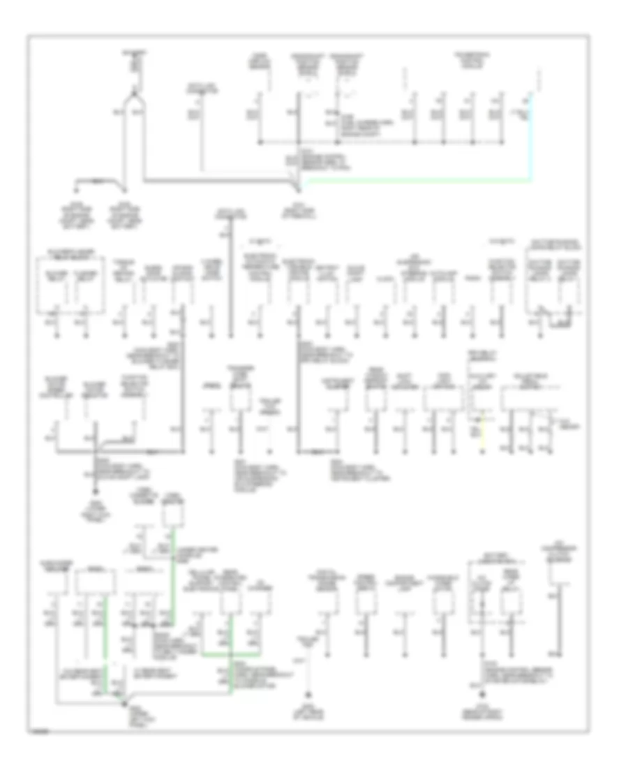 Ground Distribution Wiring Diagram 1 of 4 for Ford Expedition 2002