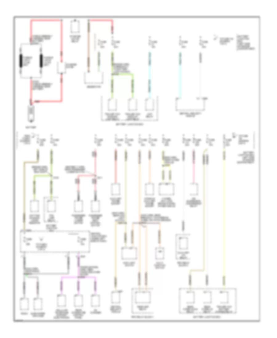 Power Distribution Wiring Diagram 1 of 4 for Ford Expedition 2002