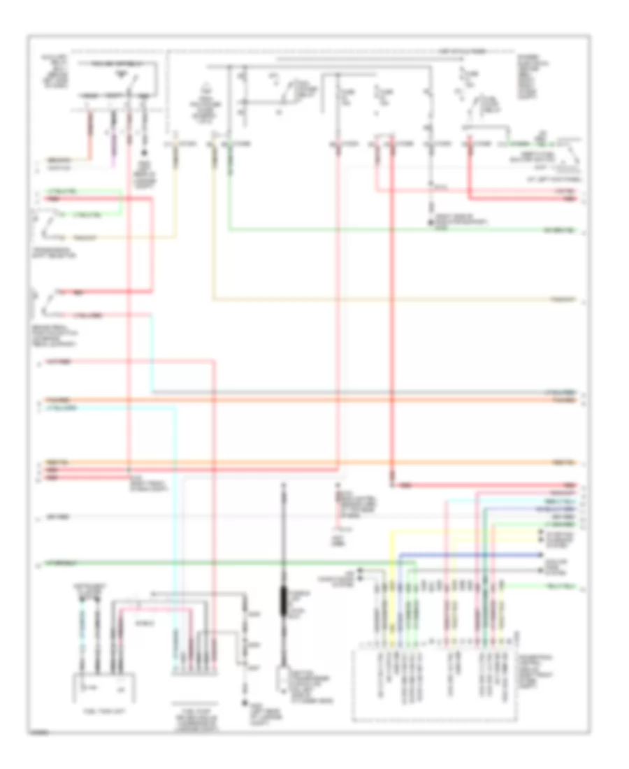 4.0L, Engine Performance Wiring Diagram (2 of 5) for Ford Mustang 2005