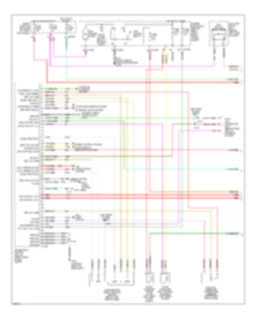 4.6L, Engine Performance Wiring Diagram (1 of 6) for Ford Mustang 2005