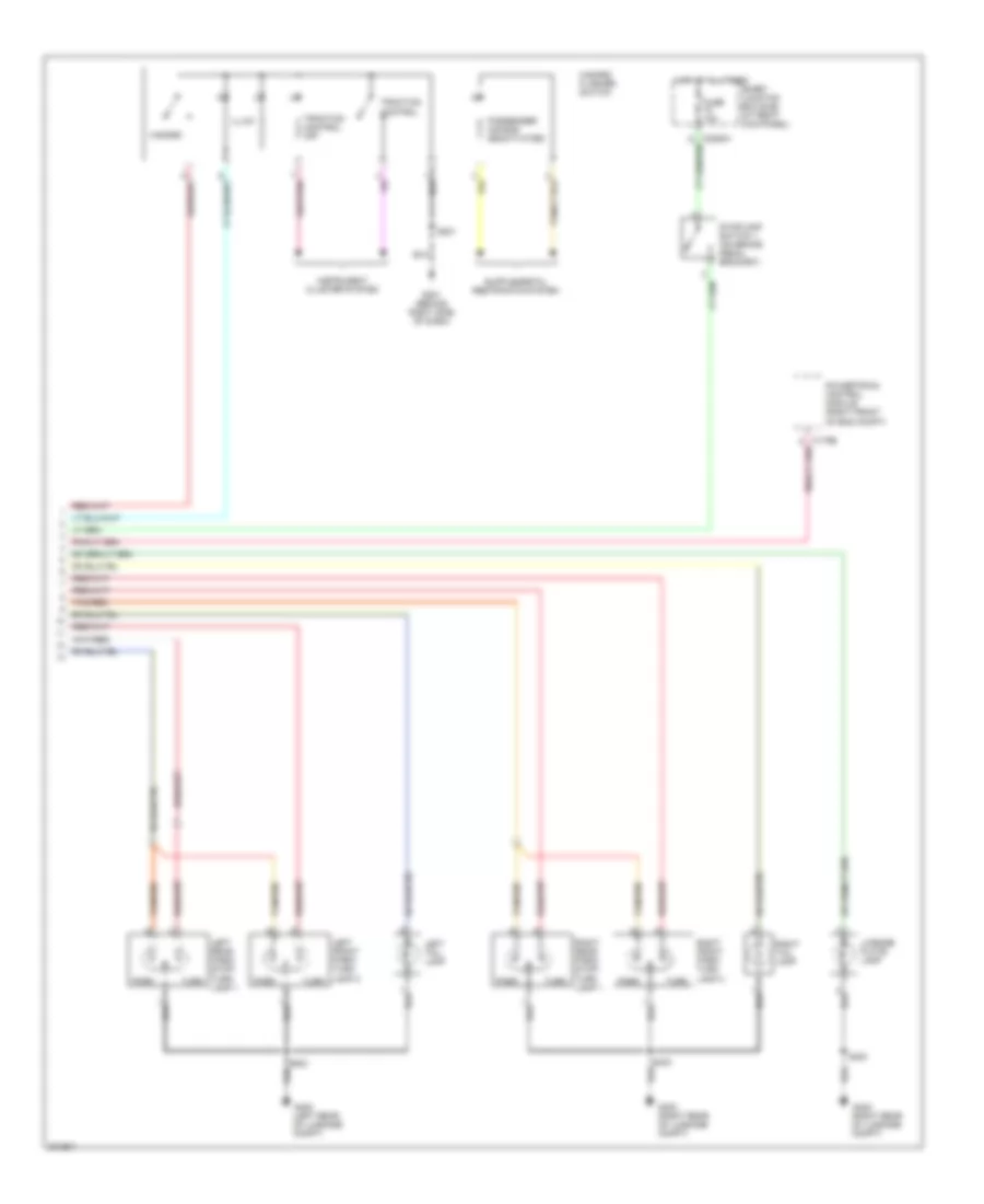 Exterior Lamps Wiring Diagram (2 of 2) for Ford Mustang 2005