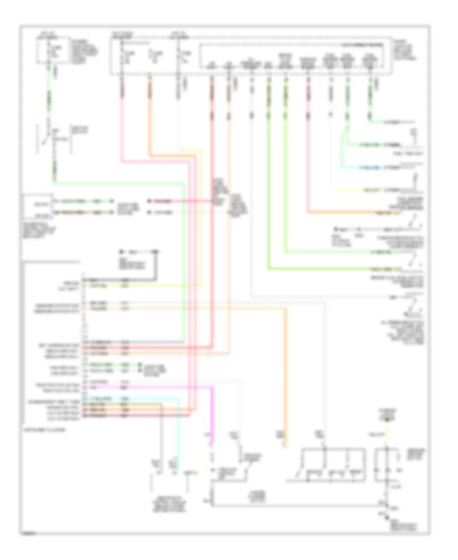 Instrument Cluster Wiring Diagram for Ford Mustang 2005