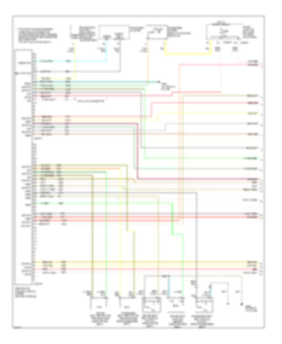 Supplemental Restraints Wiring Diagram 1 of 2 for Ford Mustang 2005