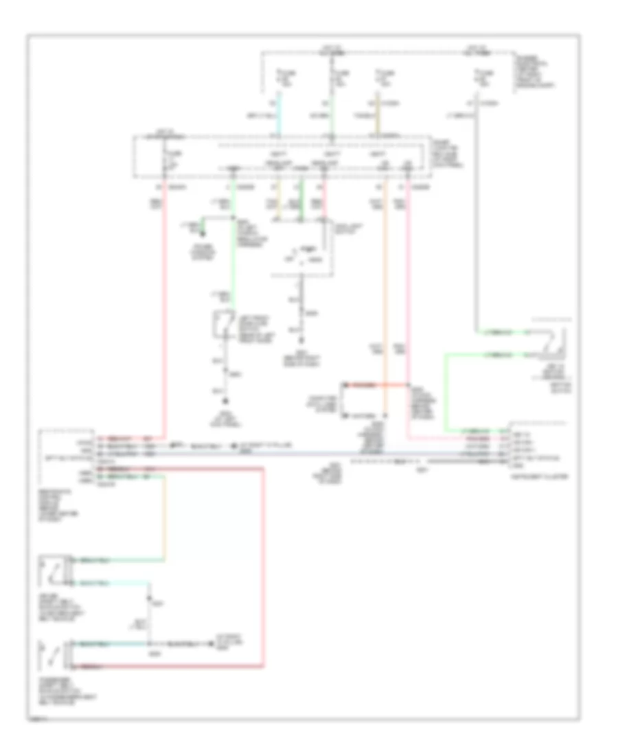 Warning Systems Wiring Diagram for Ford Mustang 2005