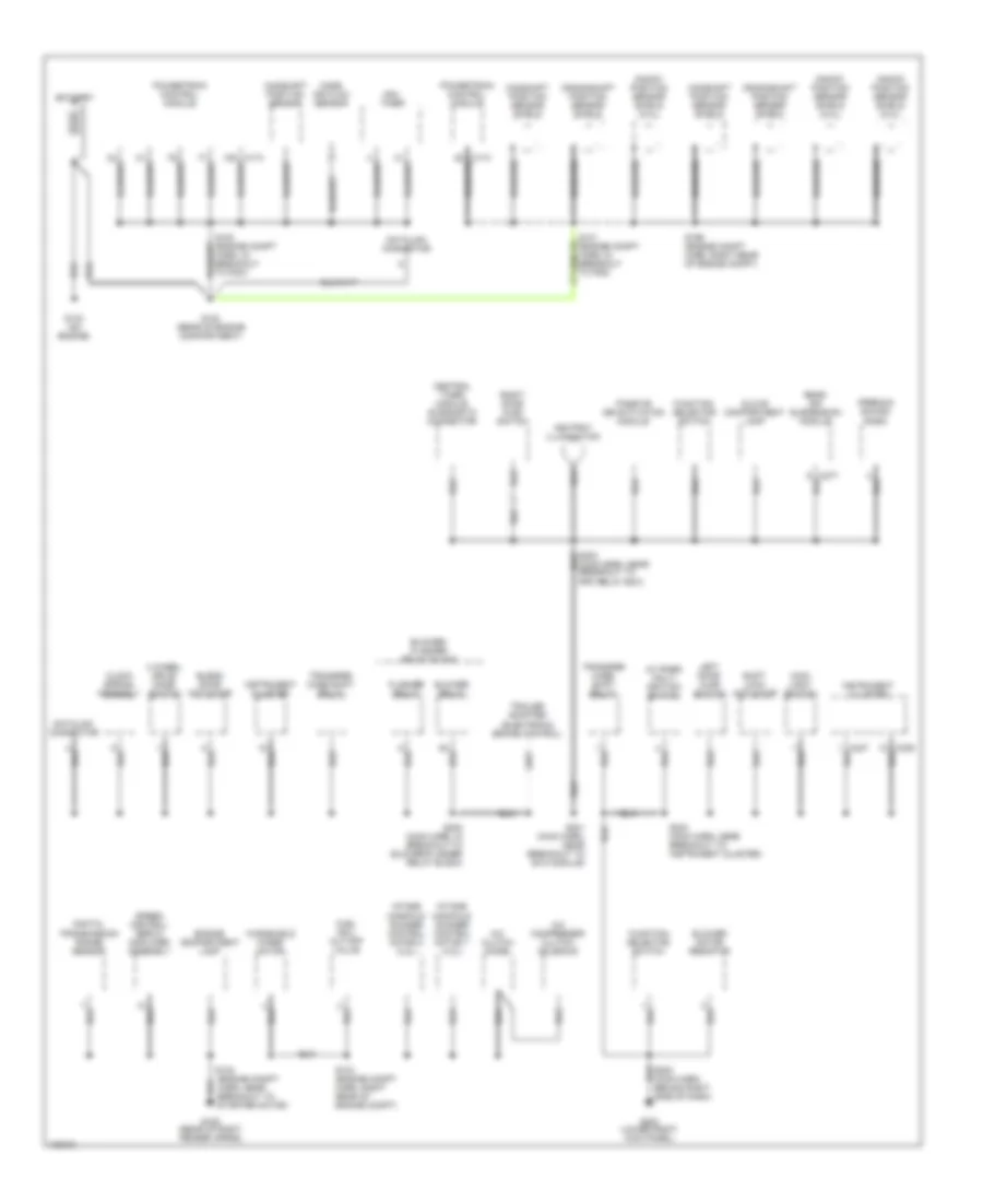 Ground Distribution Wiring Diagram 1 of 3 for Ford Pickup F150 1998